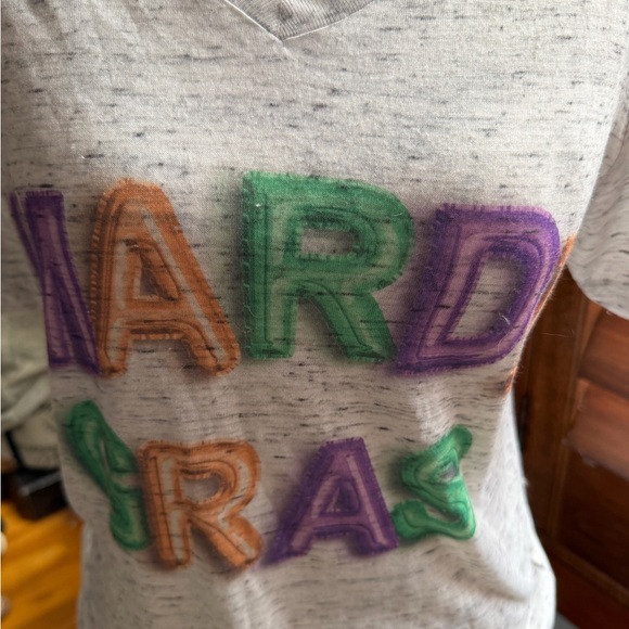 Bella Canvas Light Heather Gray Tee with Black Graphic - Picture 2 of 6